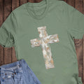 Faith Brushstroke Cross Neutral Graphic Tee