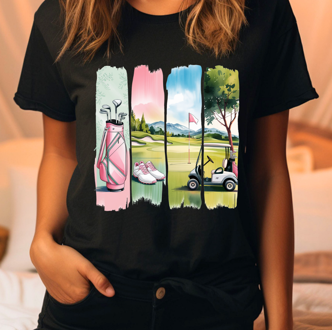 Watercolor Golf Tee