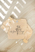 His Grace Is Enough Mineral Washed Long Sleeve Graphic