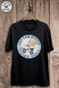 Let the Good Times Roll Roller Skates Graphic Top