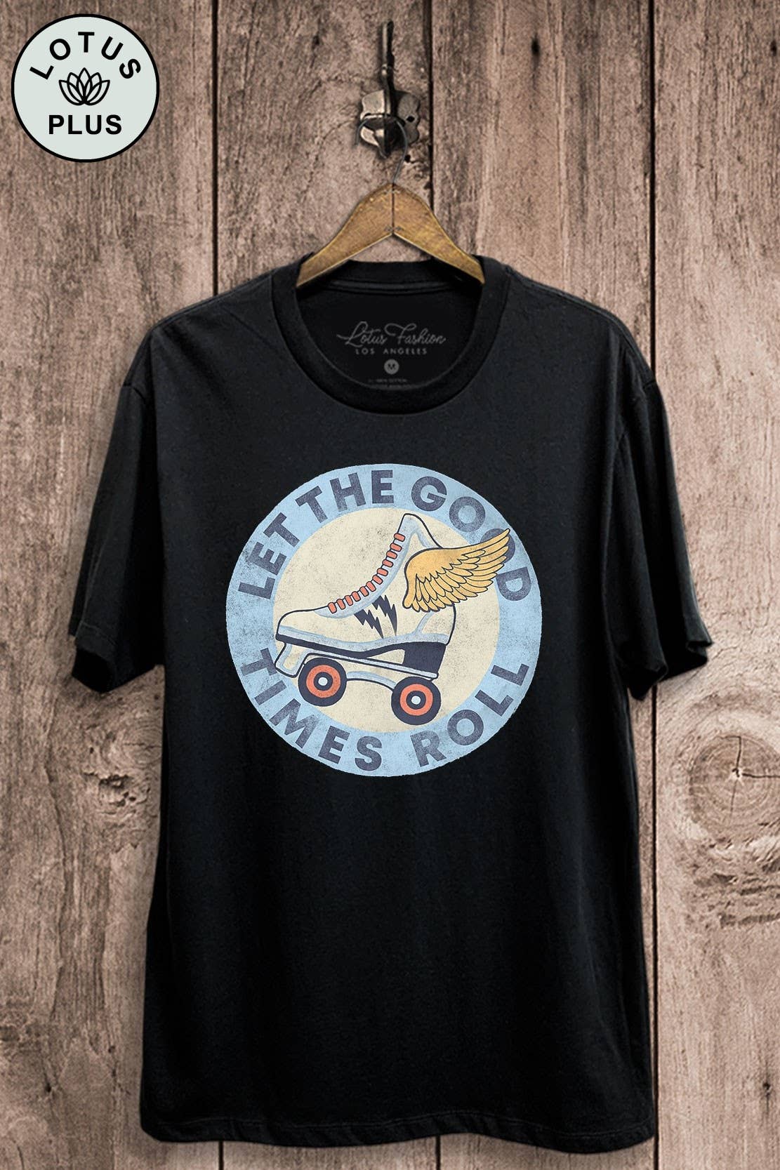 Let the Good Times Roll Roller Skates Graphic Top