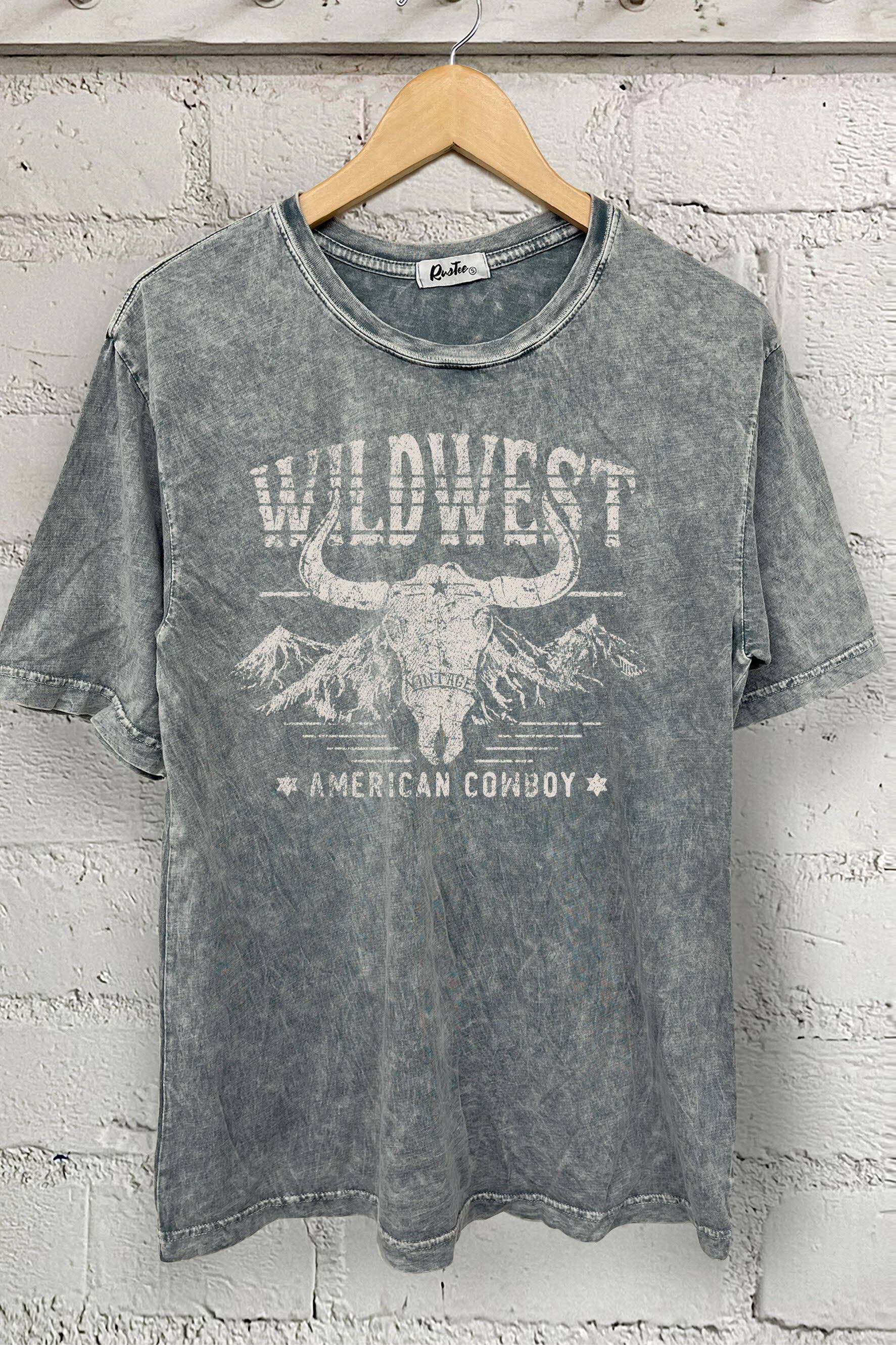 Wild West American Cowboy Graphic Oversized Tshirts