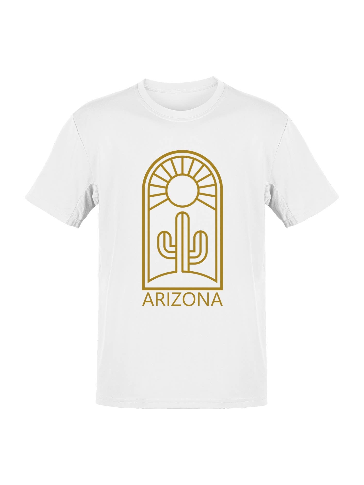 Arizona Sun Cactus Art Men's T-Shirt