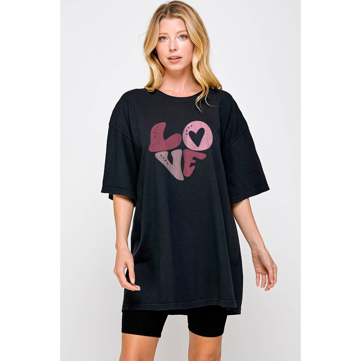 Love Graphic Oversized Tee