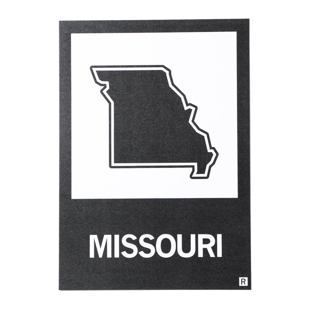 Missouri Outline Postcard