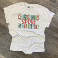 Christmas Spirit Activate On White Tee
