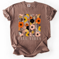 Fall Vibes, Floral Stripes, Beautiful Autumn T-Shirt
