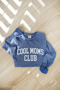 Cool Moms Club Mineral Washed Long Sleeve Graphic