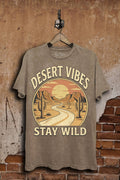 Desert Vibes Stay Wild Graphic Top