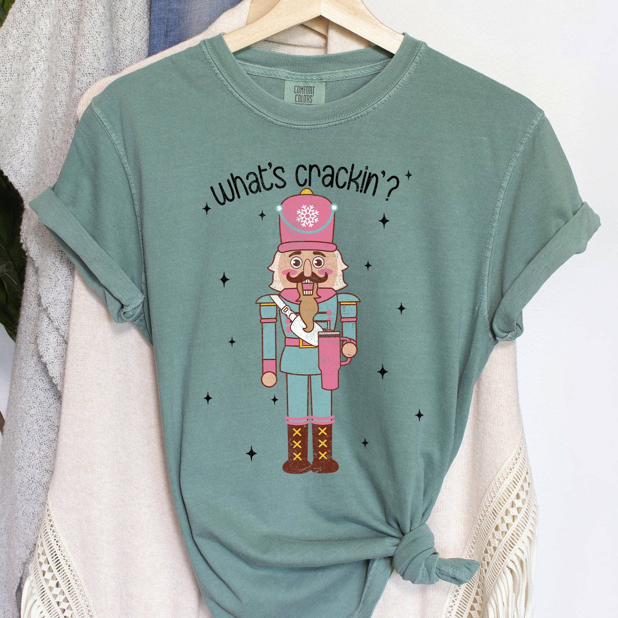 What_s Crackin, Nutcracker, Christmas - Black Text, Tshirt