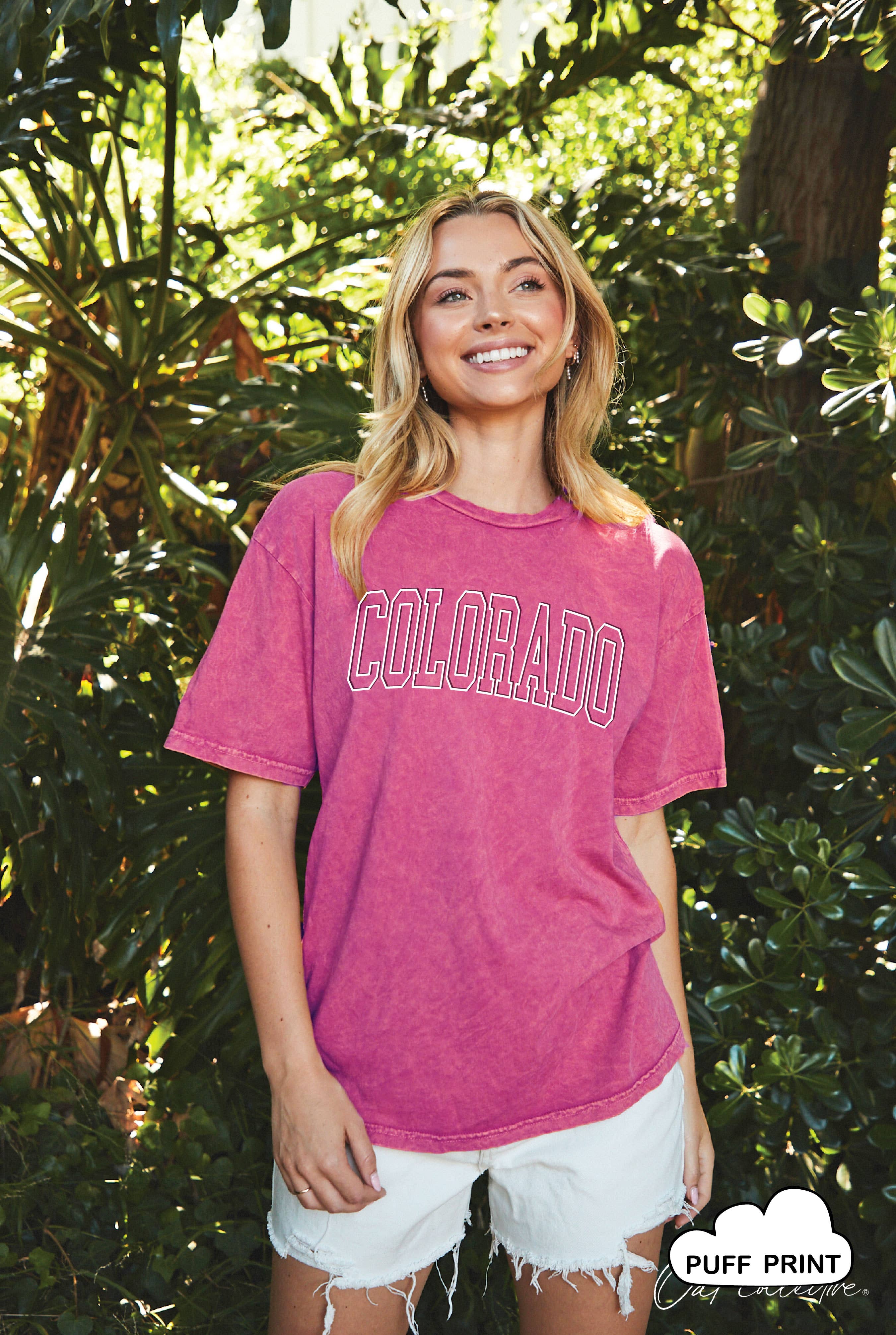 Colorado Puff Outline Mineral Graphic Top