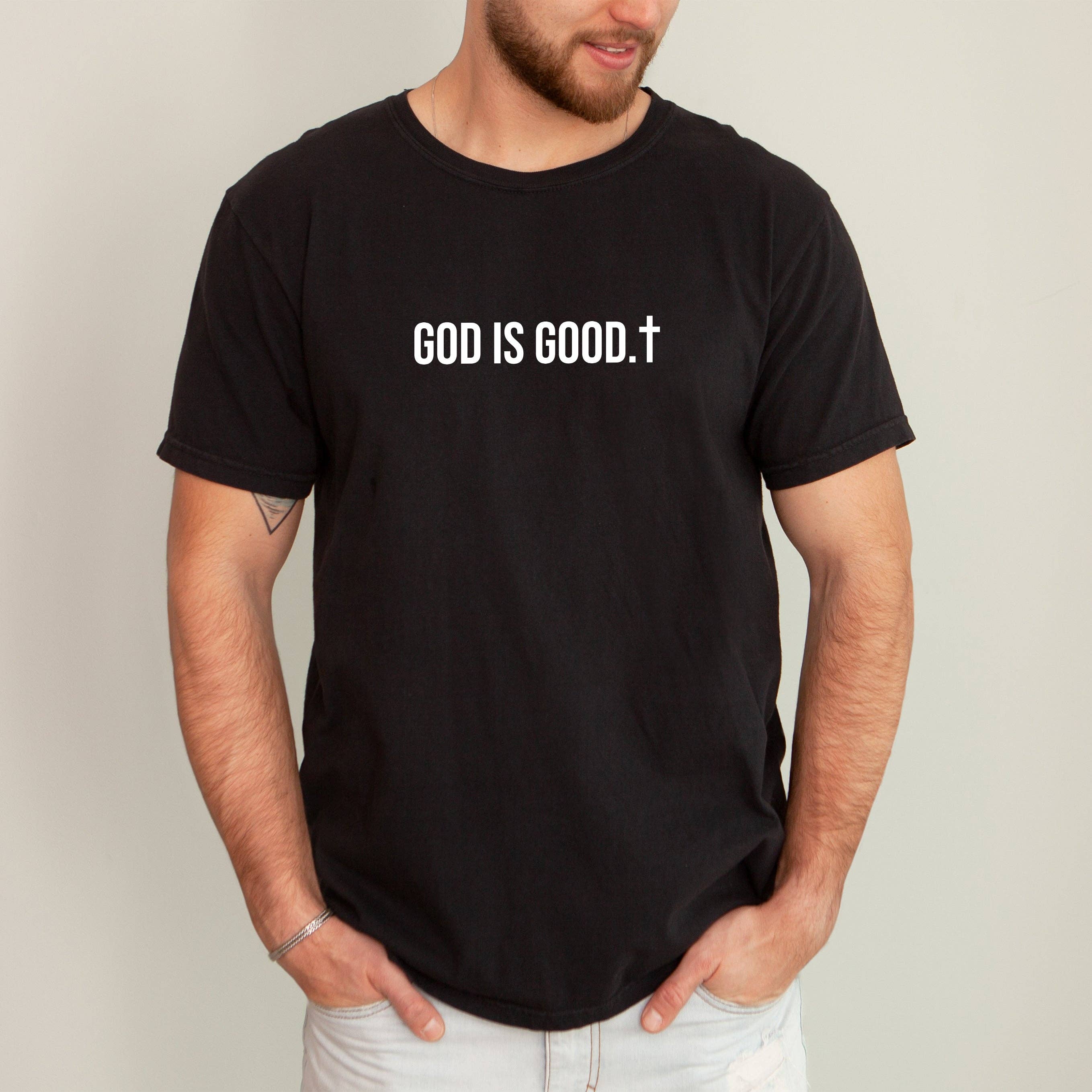 God Is Good, Minimalist, Jesus, Christian, Religious Tshirt
