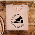 If the Dirt Ain't Flying Barrell Racing Graphic Tee (Copy)