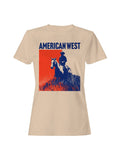 American West Cowboy Silhouette Women's T-Shirt
