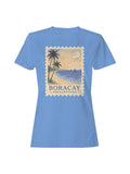 Boracay White Beach Vintage Stamp Women's T-Shirt