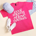 Cool Moms Love Jesus Graphic Heavy Cotton T-Shirt