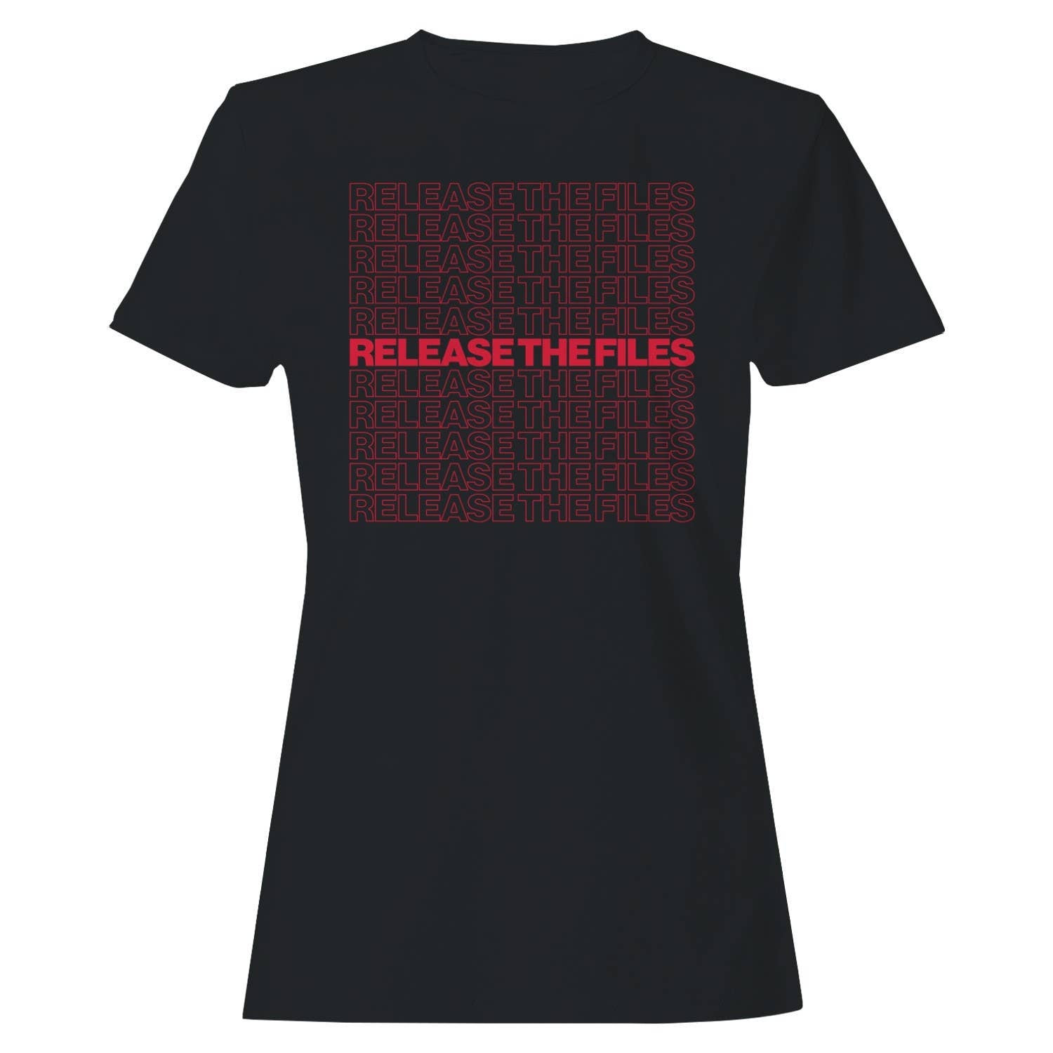 Release the Files Bold Red Text Women's T-Shirt