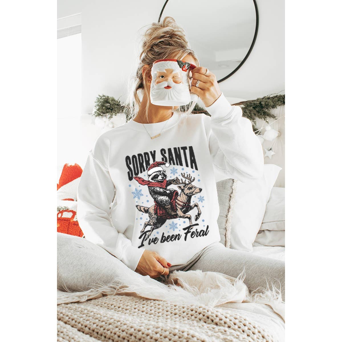 Sorry Santa Christmas Vintage Graphic Sweatshirts