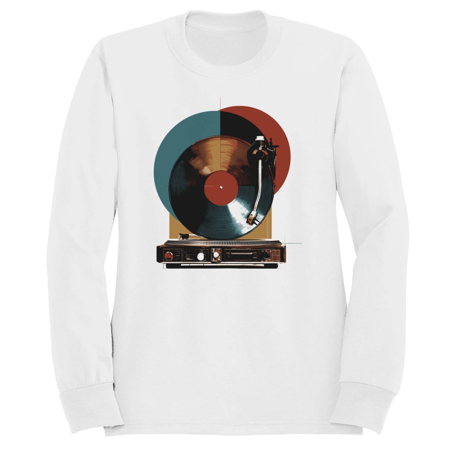 Classic Vinyl Record Player Men's Sweatshirt