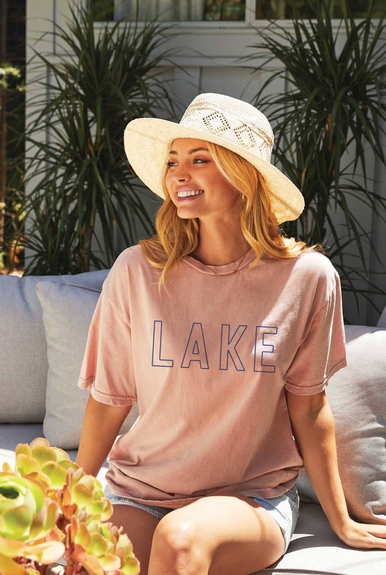 Lake Mineral Washed Graphic Top