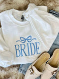 Bride Coquette Bow Embroidered Sweatshirt