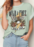 Wild&Free Rock&Roll Eagle World Tour Graphic Tshirts