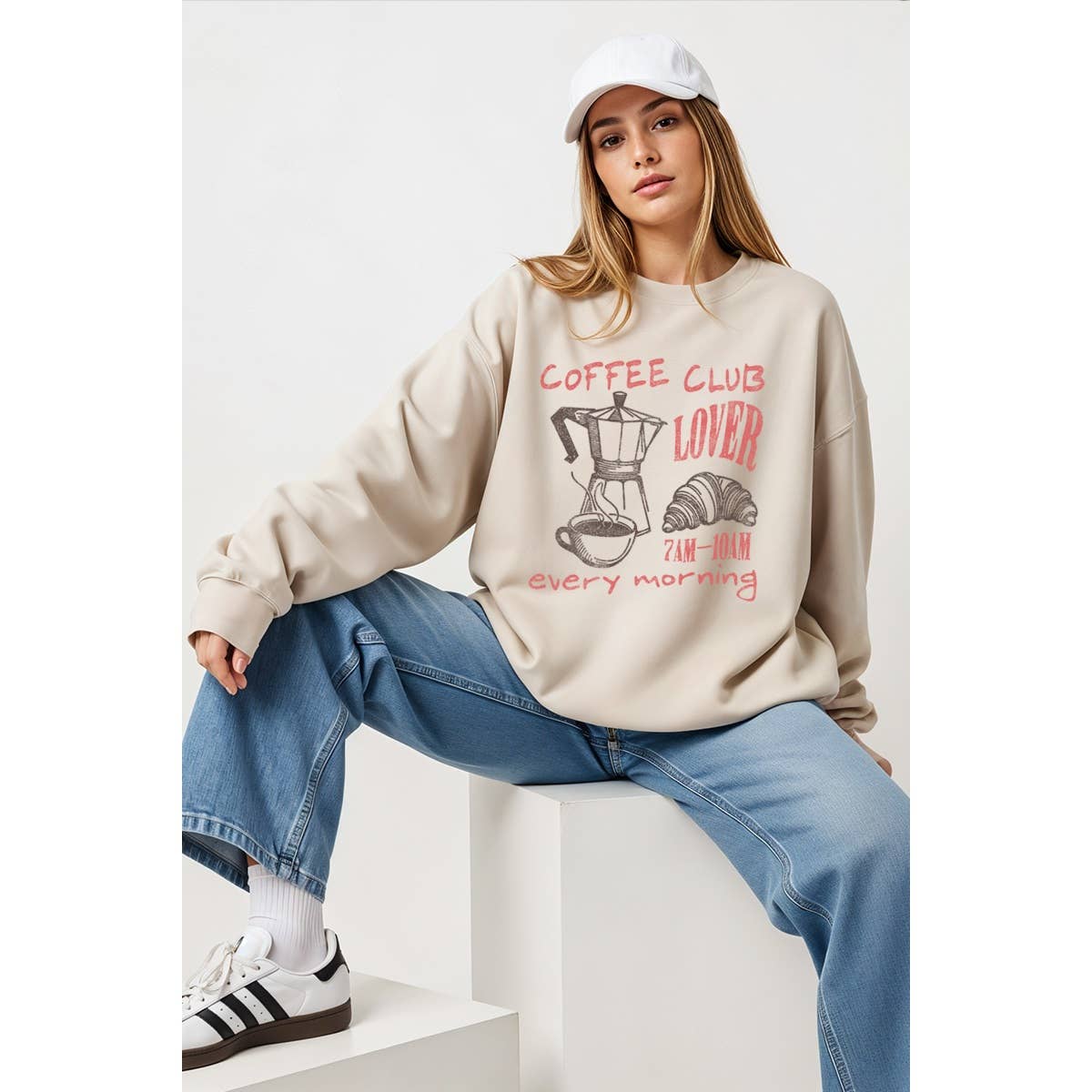 Coffee Club Lover Vintage  Graphic Sweatshirts