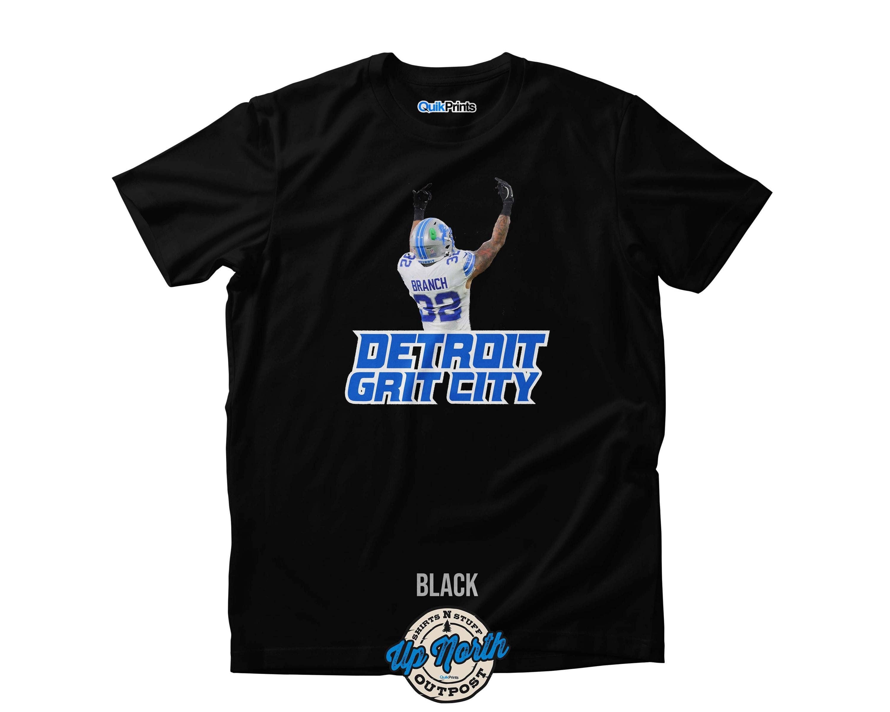 Detroit Grit City Football T-Shirts - Adult & Bigtall Sizes