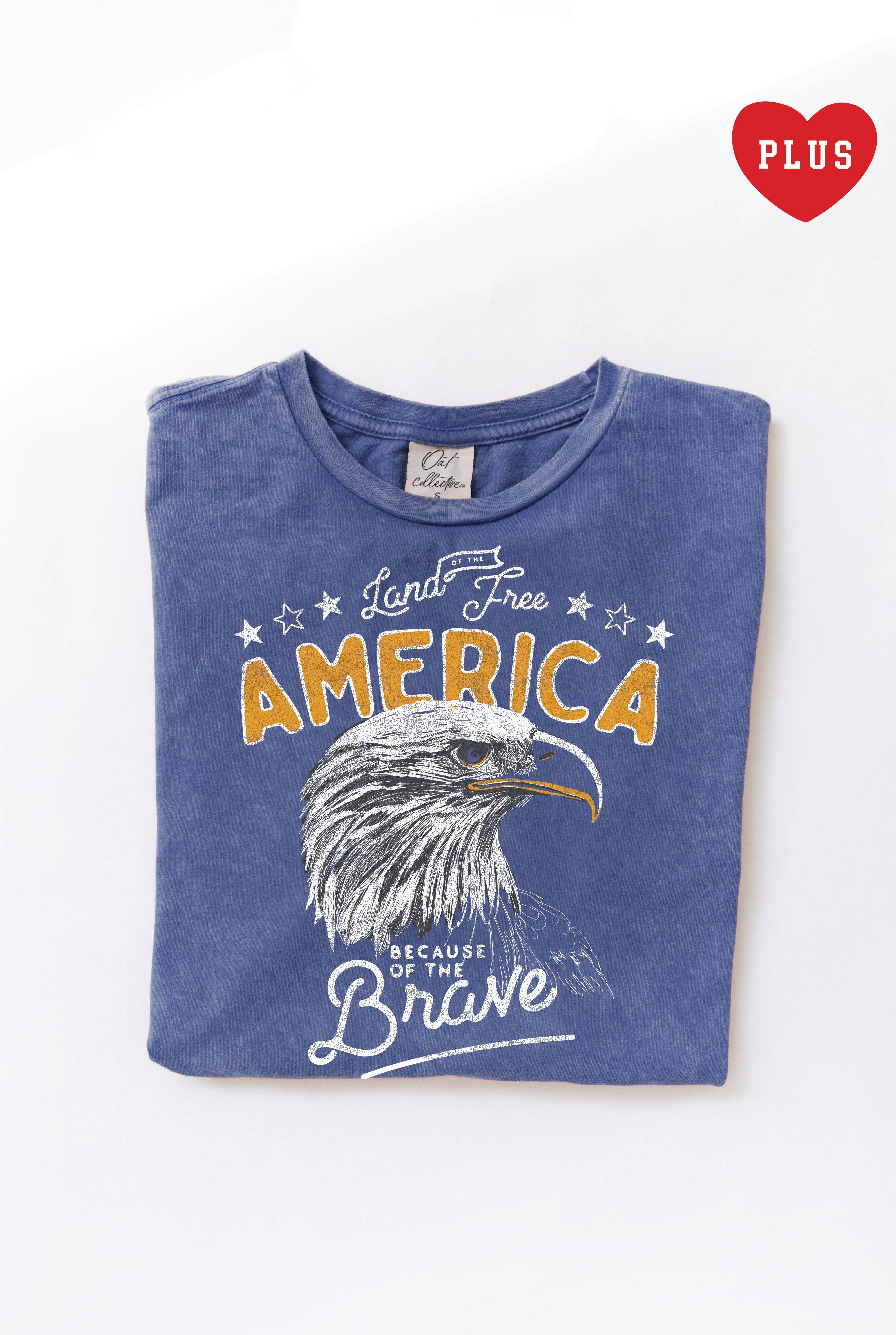 Land of Free America Plus Mineral Graphic Top