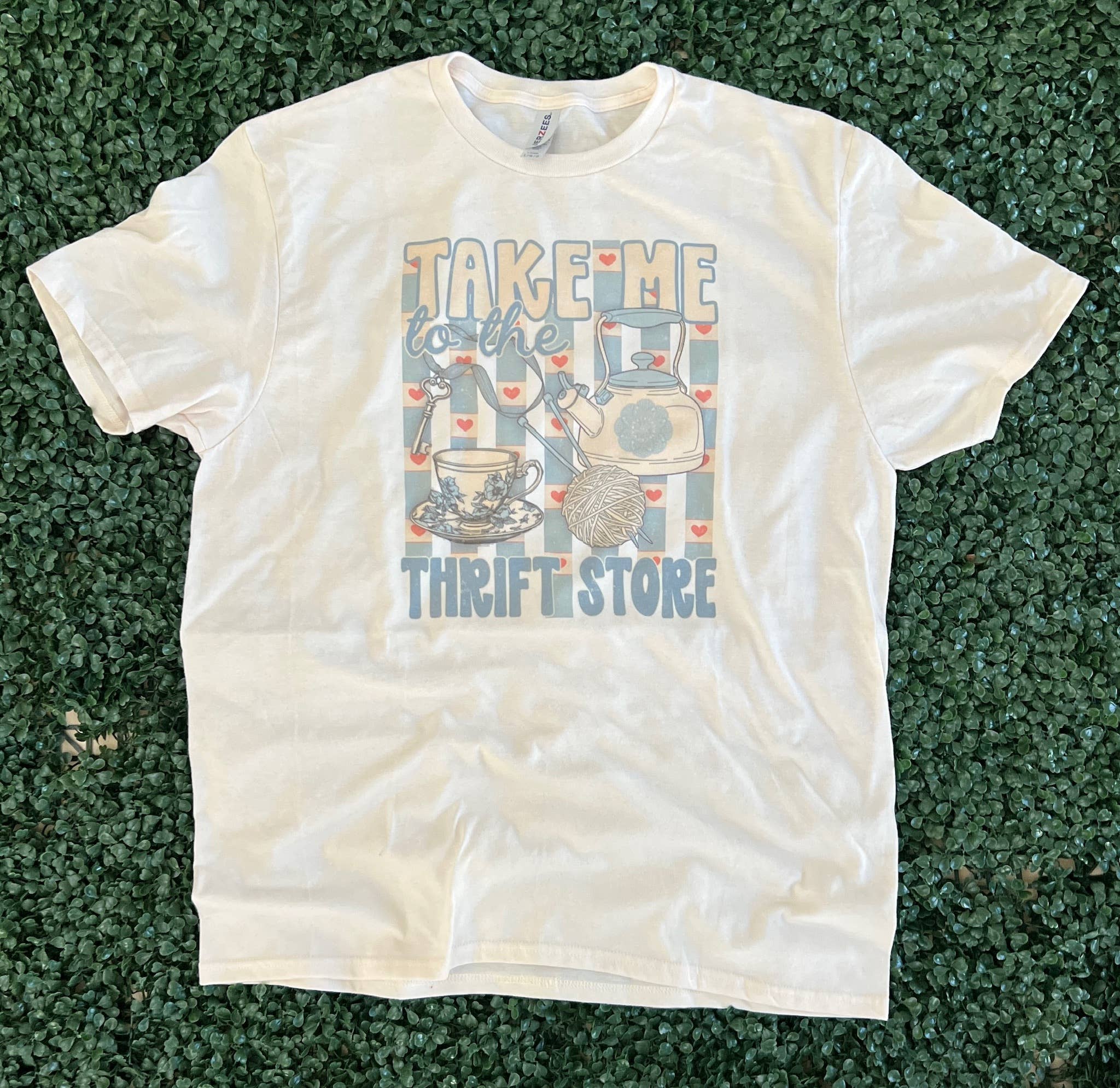 Take Me To the Thrift Store On Cream Tee