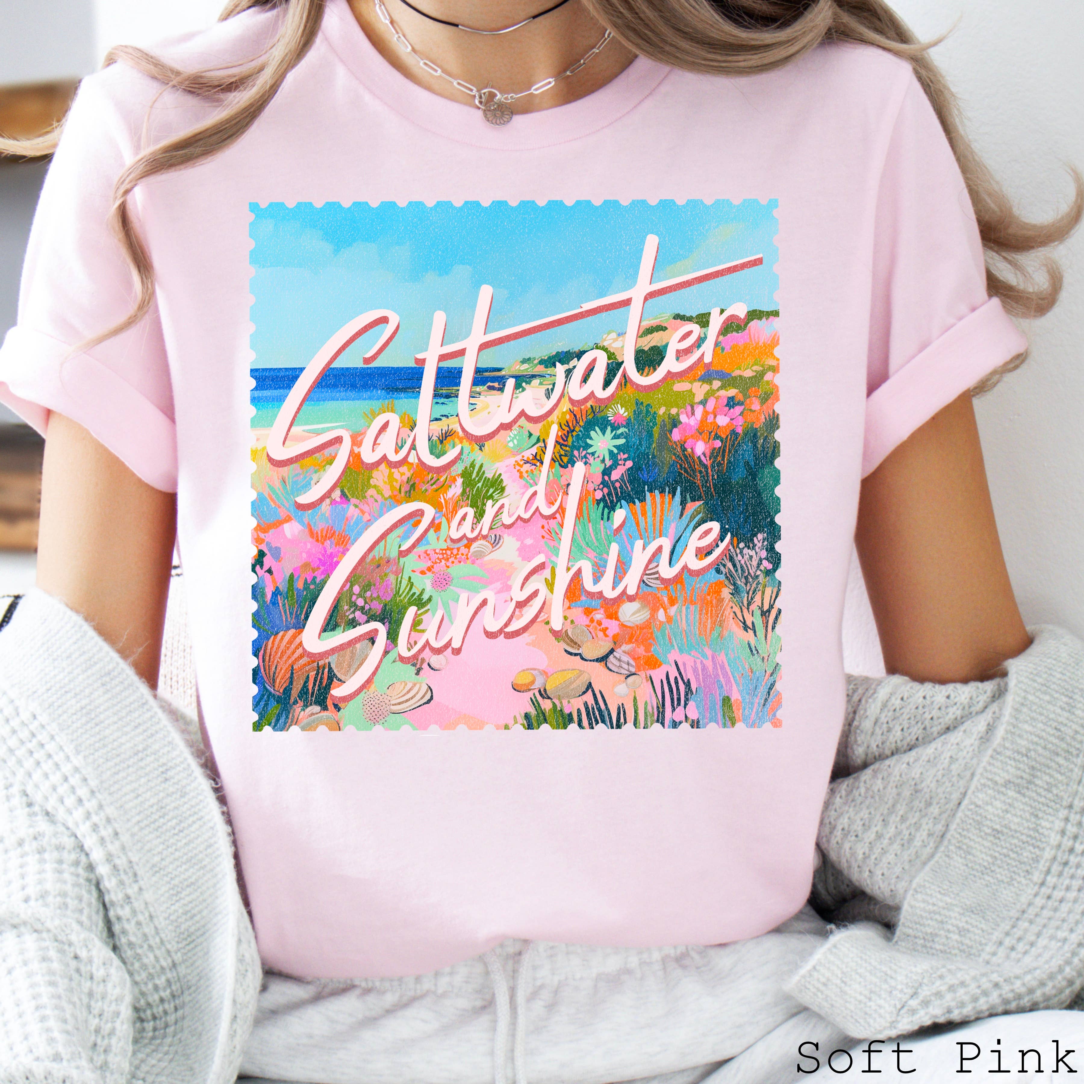 Saltwater & Sun Graphic Tee | Summer 2025 | Bella Canvas
