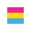Pansexual Pride Flag Mini Square Sticker