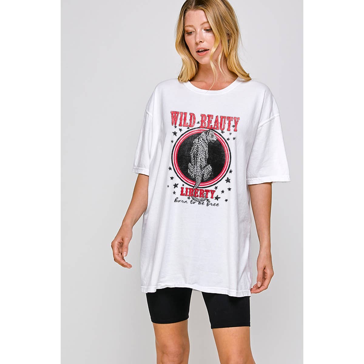 Wild Beauty Vintage Graphic Oversized Tee