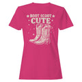 Western Boot Scoot Women's T-Shirt Heliconia