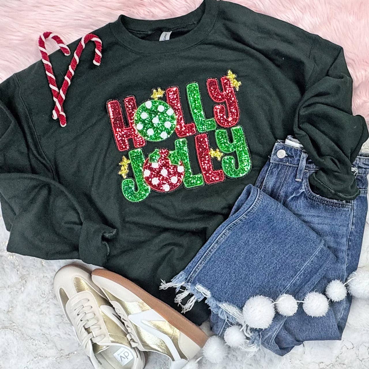 Holly Jolly Sequin Sweatshirt