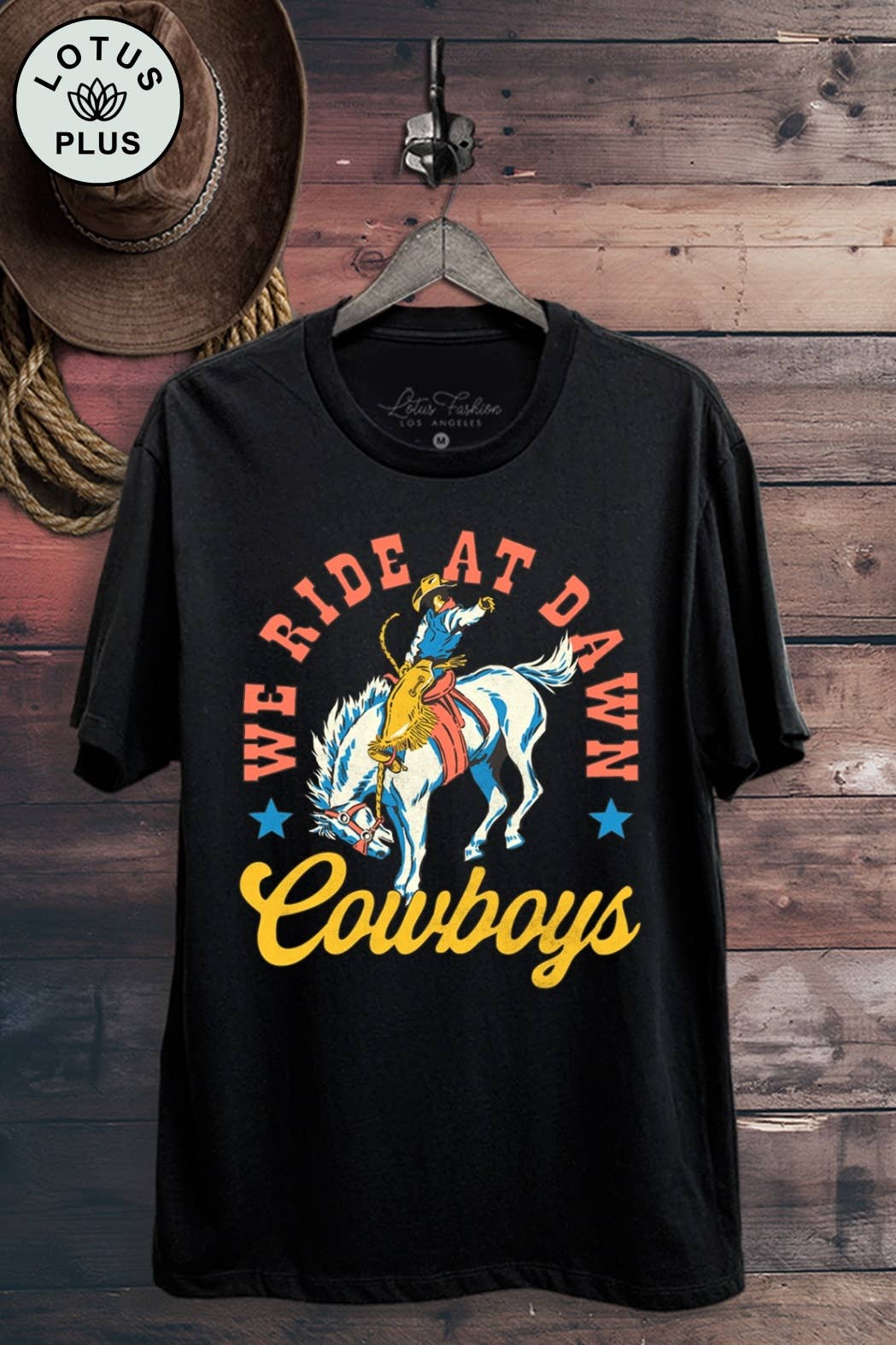 We Ride At Dawn Cowboys Graphic Top