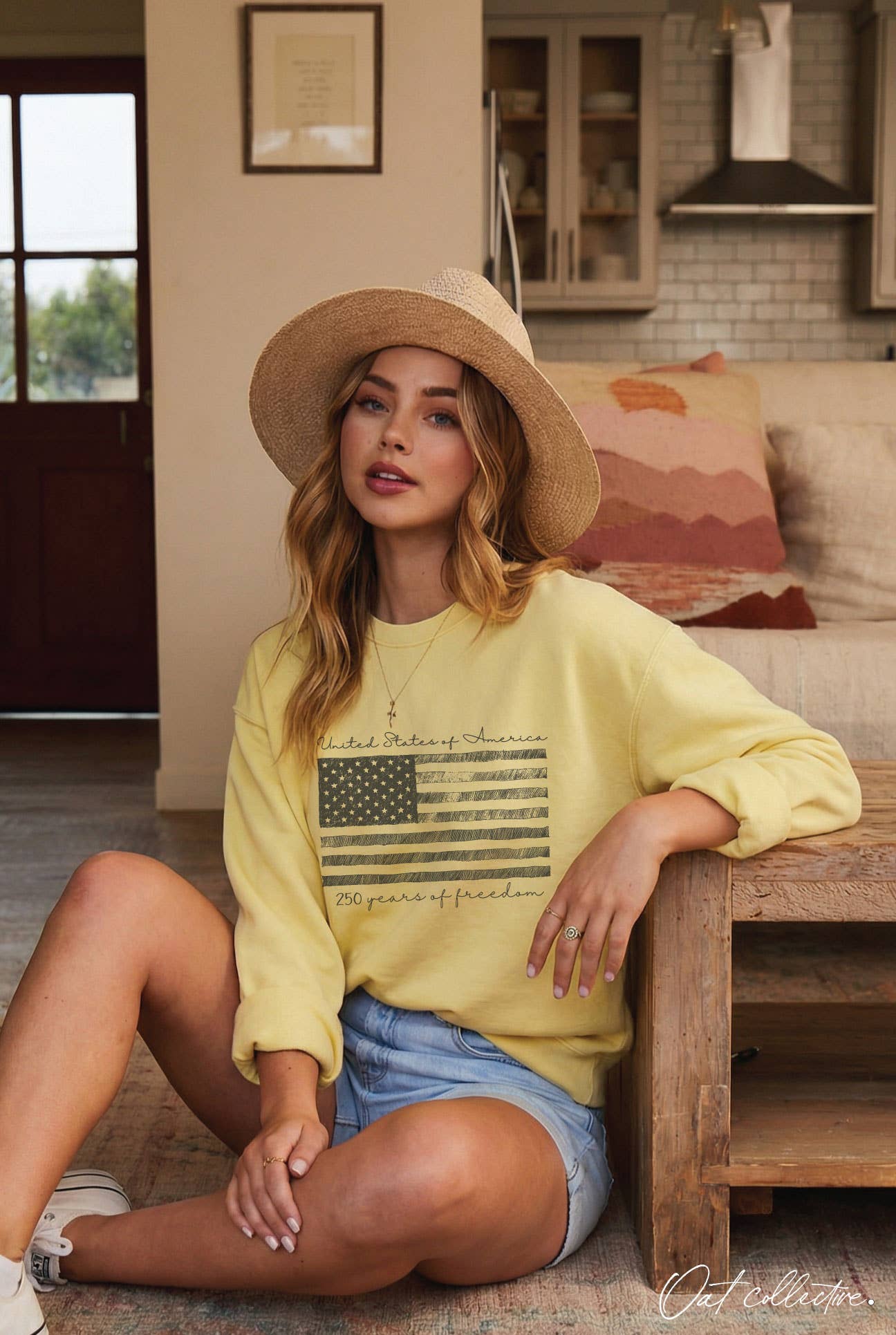 Land of the Free 250 Year of Freedom Graphic Sweatshirt