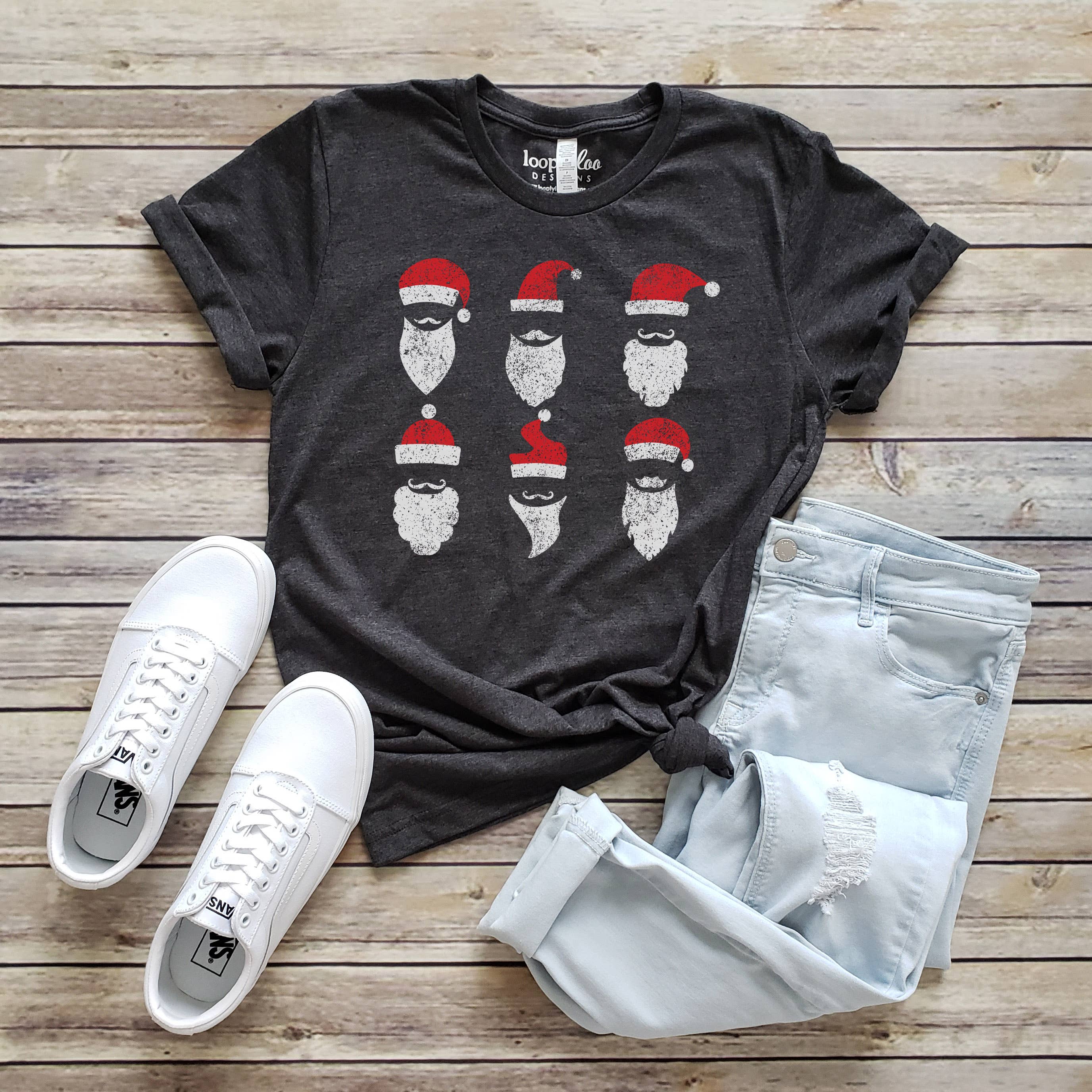 6 Santas Tee | Christmas | Sizes XS-2XL