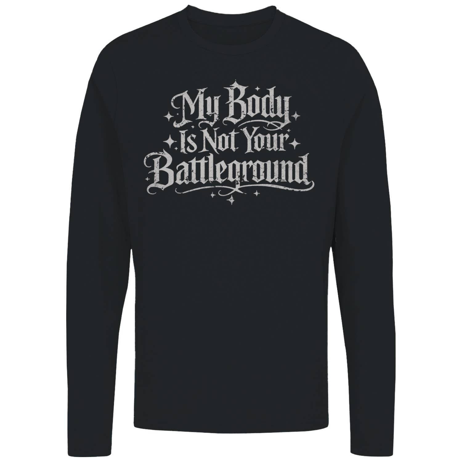 Body Autonofeminist Quote Women's Long Sleeve