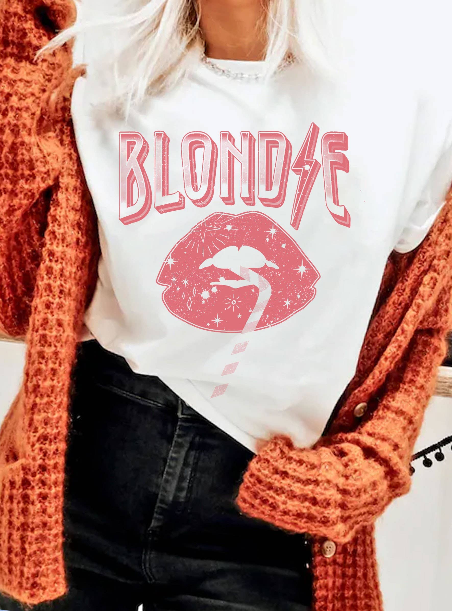 Blondie Lips Graphic Tshirts