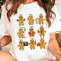 Nurse Gingerbread Cookies Christmas Gildan Graphic Tee