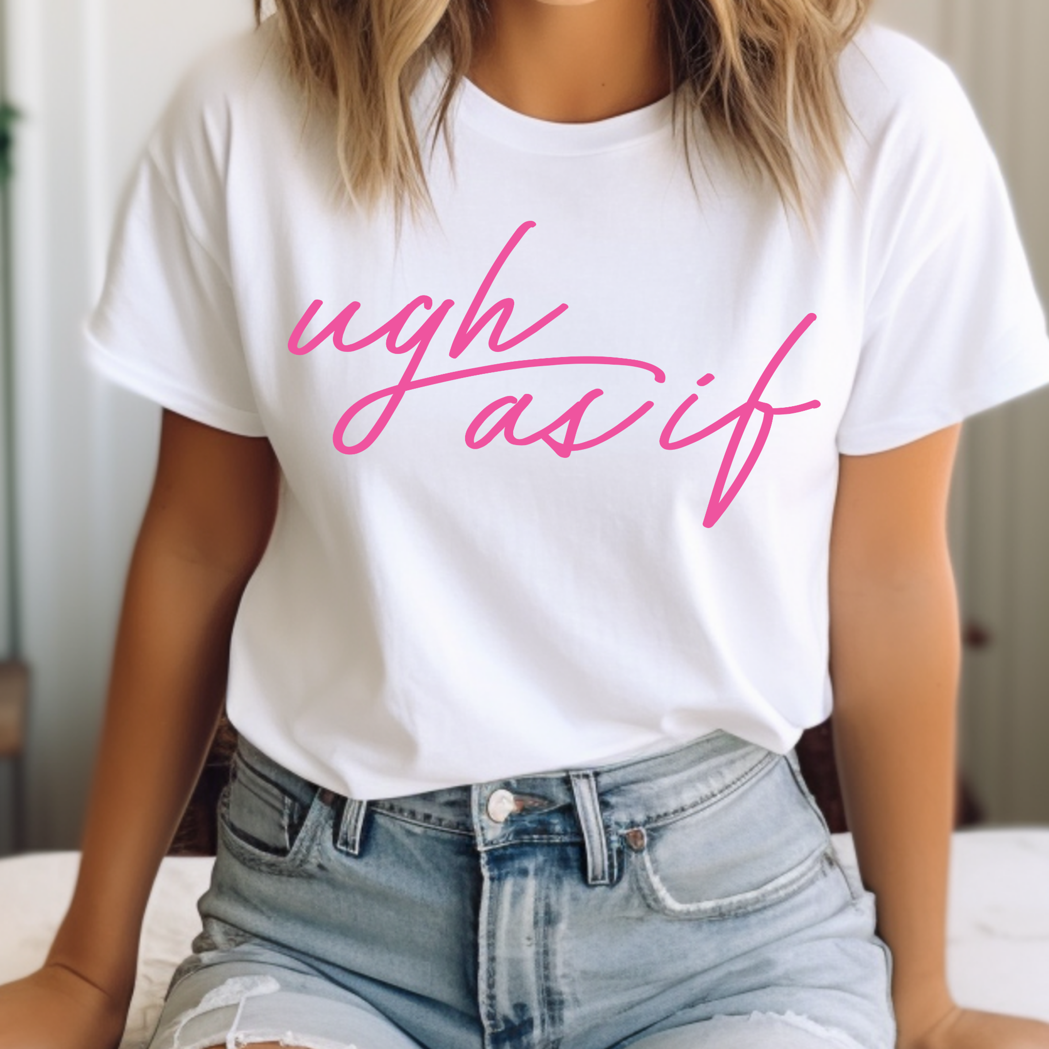 Ugh As If Comfort Color Graphic Tee