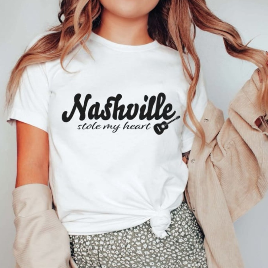Nashville Stole My Heart Western Graphic Tee