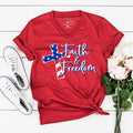 Faith and Freedom V-Neck