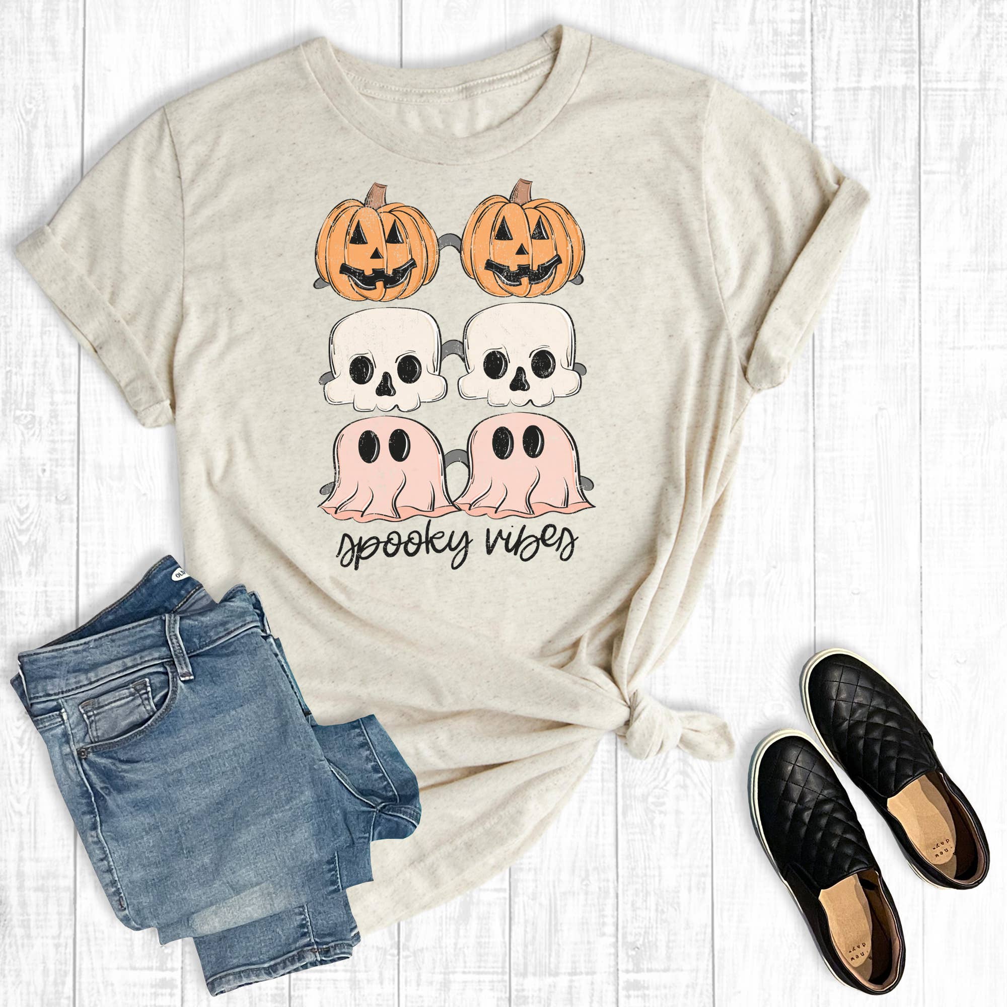 Halloween Spooky Vibes Graphic Tee