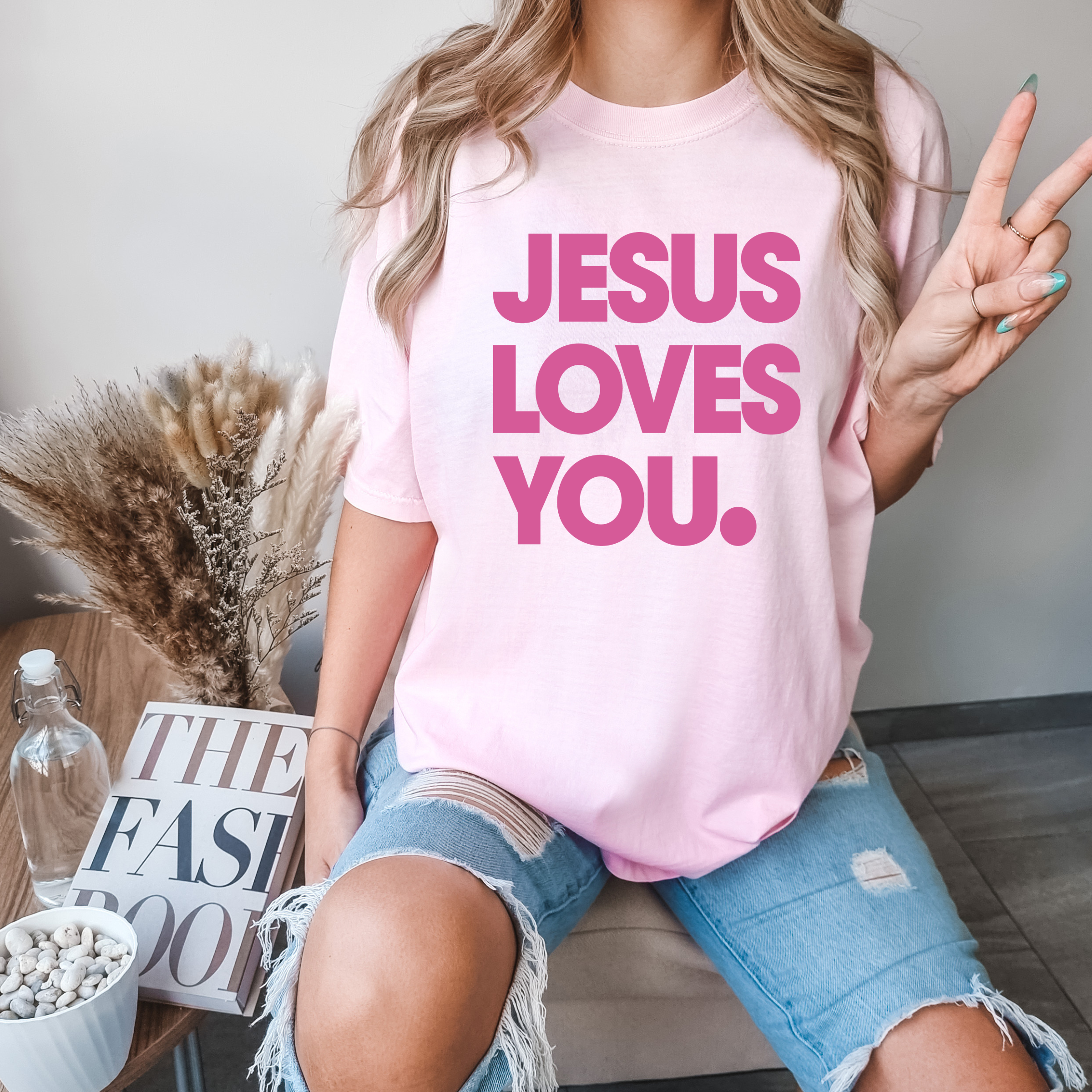 Jesus Loves You. Christian Tee - Graphic Tee - Spring Tee