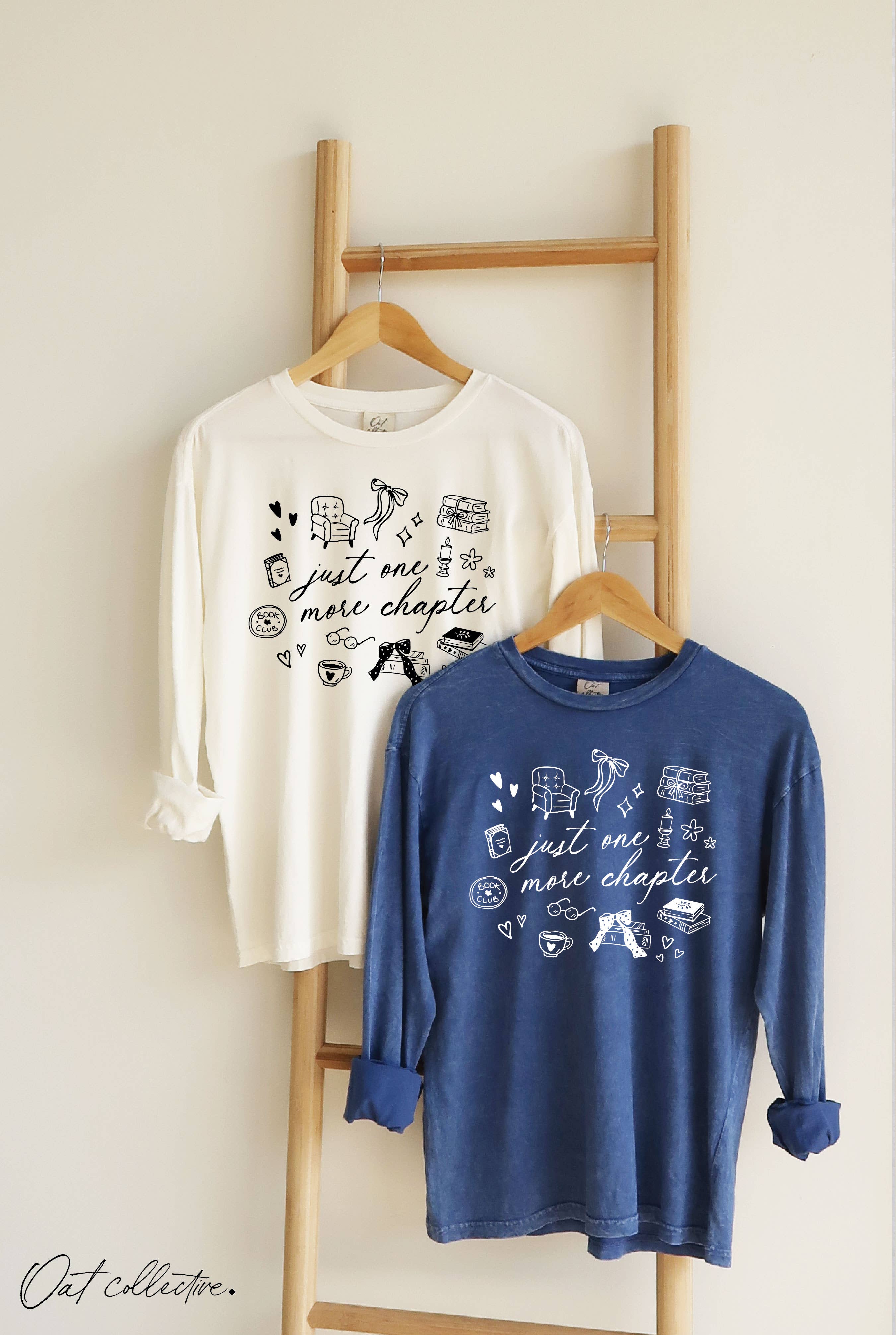 Just One More Chapter Mineral Washed Long Sleeve Graphic