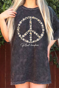 Plant Kindness Oversize Mineral Graphic Tshirts
