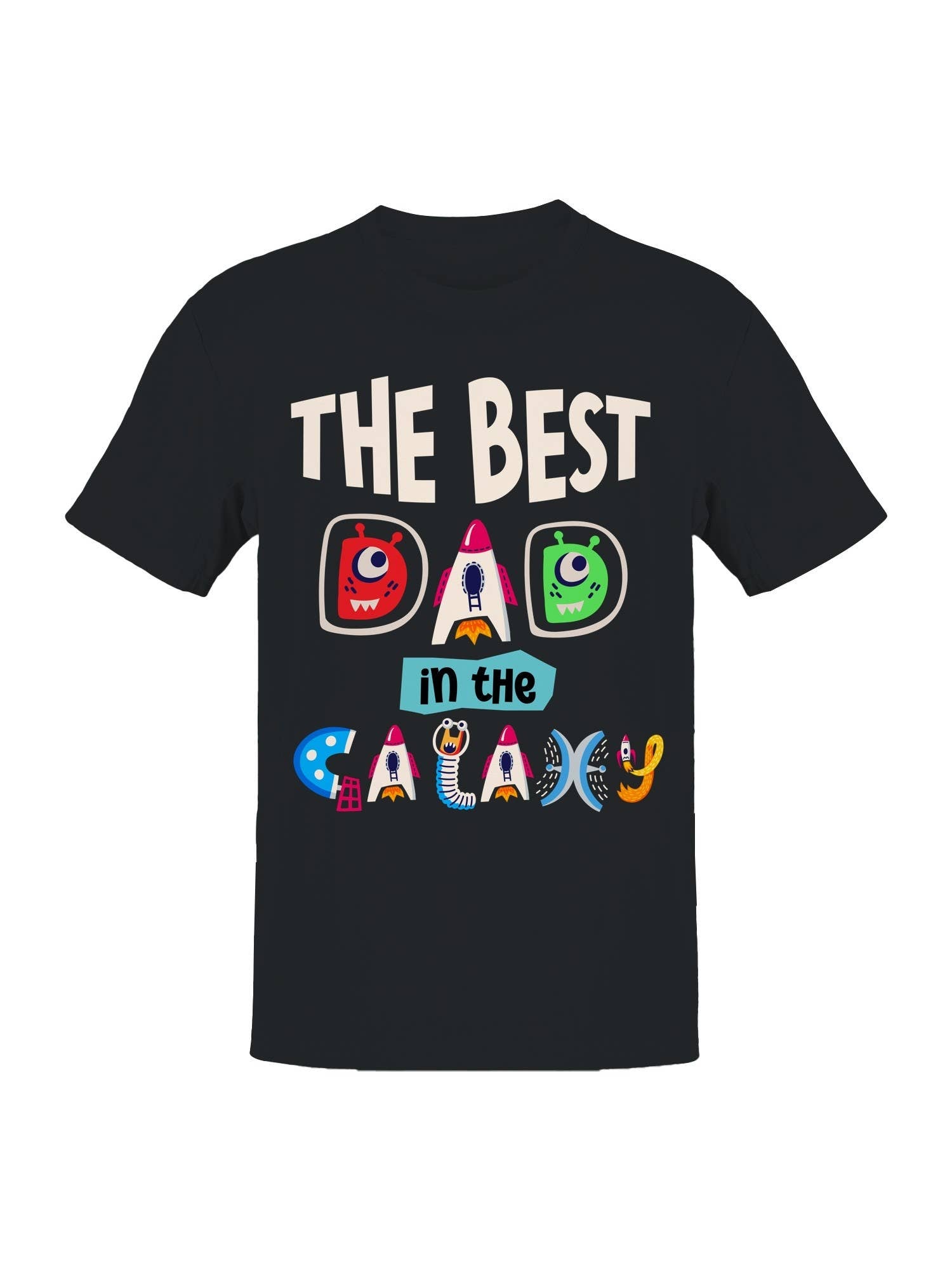 Best Dad Galaxy Graphic Men's T-Shirt
