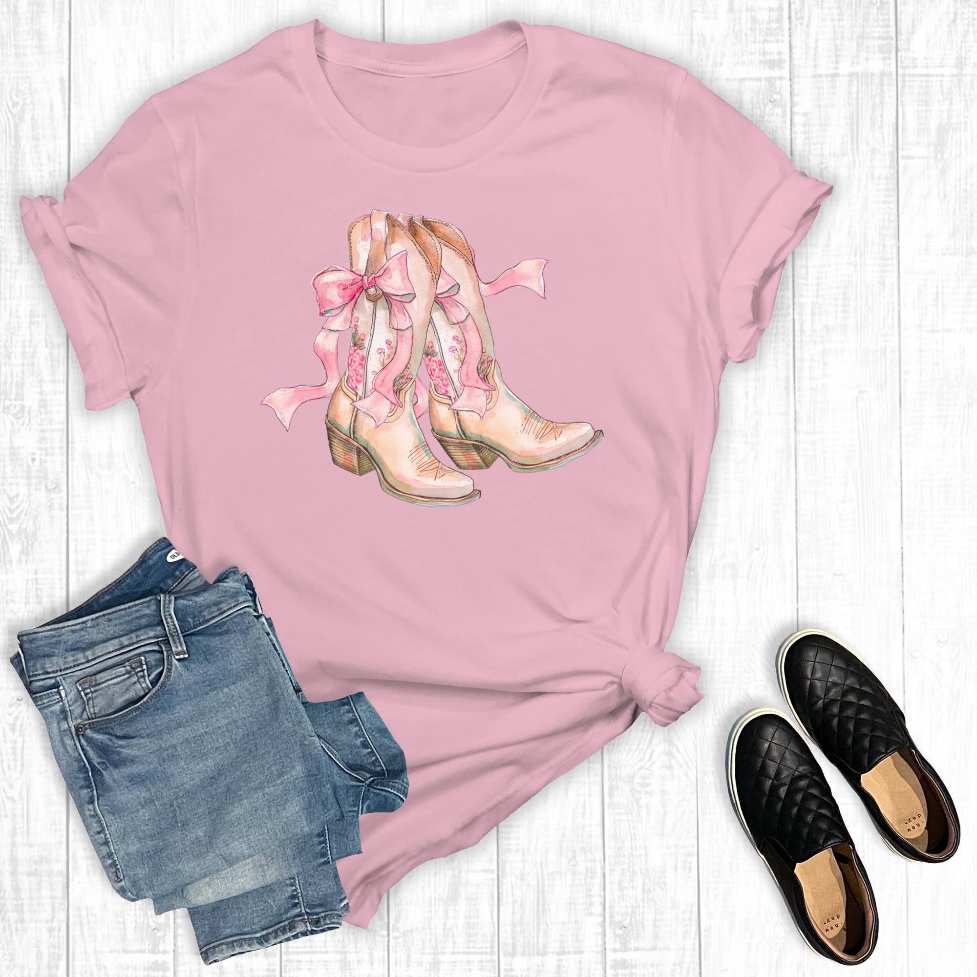 Western Coquette Boots Graphic Tee
